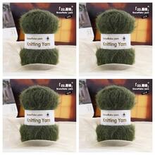 4 Skeins, 400g High Quality Snowflake Yarn, 3mm Knitted & Cashmere Blend Soft Yarn For DIY Sweater, Scarf, Hat Knitting