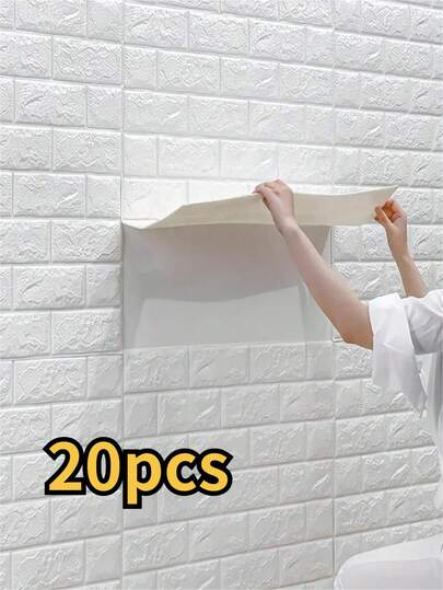 Brick Wall Stickers, Self-Adhesive Waterproof Easy To Clean, Shock-Proof And Sound-Insulating, Modern Style, Suitable For Living Room, Bedroom, TV Background Wall, DIY Decoration, Wall Renovation, Upgrade The Feel! Suitable For Birthday, Anniversary, Valentine's Day, Christmas, Wedding And Other Occasions. Also Suitable For Back To School Season, Graduation Season, Halloween, Christmas, National Day Party, Gathering, Teacher's Day Gifts, Etc.