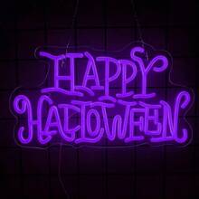Biển hiệu neon Halloween vui nhộn, Biển hiệu LED hình con dơi Halloween để trang trí tường, Sử dụng nguồn USB, Đèn neon trang trí tiệc, phòng giải trí, phòng ngủ, phòng trẻ em, phòng khách, quán bar, trang trí ngày Halloween, Dễ dàng lắp đặt. - ánh sáng đa sắc - Xem 14