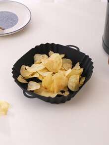 1pc Silicone Air Fryer Liner, Air Fryer Kitchen Supplies, Air Fryer Paper, Air Fryer - Multicolor - View 6