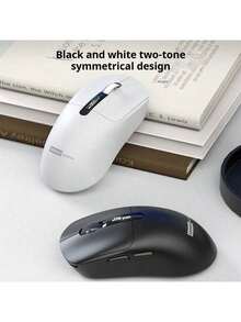 Lenovo N04S Wireless Mouse: 2.4G + Bluetooth Dual-Mode Connection, 6-Button Layout, 4-Level DPI Adjustment, USB Receiver, Multi-Device Applicable, Smart Sleep Mode, Suitable For Various Systems, For More Efficient Office Work - White - View 3
