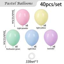 10/20/30/40/50个黑色气球，18/12/10/5英寸，黑色乳胶气球，派对气球，适用于毕业典礼、万圣节、生日派对装饰 - 彩色 - 查看 22