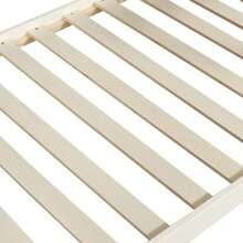 Wooden Bunk Bed With Ladder And Railing, With Curtain, Slide, Fall Protection And Railing, MDF+Pine, White, 90x200cm - 白色 - 查看 11