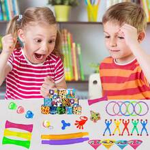 63PCS Party Favors Goodie Bags Stuffers, Fidgets Set Stocking Stuffers Classroom Bulk, Treasure Box Carnival Prizes Gifts, Pinata Bags Filler Adults Birthday Party Supplies - Mint Blue - View 10