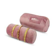Velvet Bangle & Bracelet Organizers And Storage Small Jewelry Travel Organizer Roll, Compact Jewelry Case For Bangles, Bracelets, Watches(Pink),Pink - Pink - 查看 6