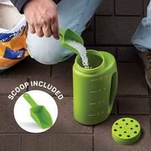 一套手持式播种器，手持式摇瓶（适用于种子、肥料、盐等），多功能手动播种器，带可调节旋钮，7种投放模式，含铲子