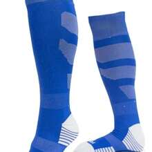 Kit Of 2 Pairs Of Hoahi Long-Calf Sport Original Football Socks In Black, White, Blue, And Red. - Màu xanh lam - Xem 5