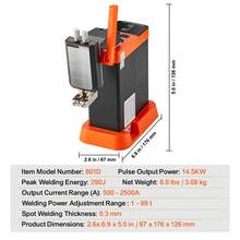 Saldatrici ad arco - Kondensatorbatterie-Punktschweißgerät 0,30 mm Sì Integrierter 73B-Punktschweißstift Sì - Visualizzare 6