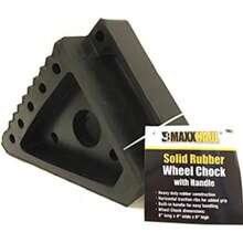 MAXXHAUL 70472 - Calza de Rueda Negra de Goma Maciza, Paquete de 2 Unidades, 8 x 4 x 6 Pulgadas(Negro - 8"x 4" x 5") - Multicolor - Ver 4