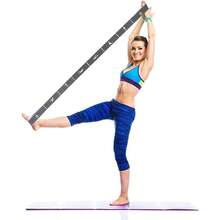 - Banda elstica para yoga y estiramiento - Correa de bucle mltiple 115 - Resistente y ajustable, sin manijas - Mejora flexibilidad, equilibrio y alineacin corporal - Gris - Ver 3