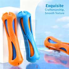 1pc Pet Toy Water Gun With Tooth Cleaning Slot, Improved Cleaning Effect. Squeeze Water Pressure Cushioned Toy. Suitable For Playing In Swimming Pool And Beach, Interactive Chase Toy. Made Of TPR+EVA, Durable And Chew-Resistant. - Multicolor - View 11