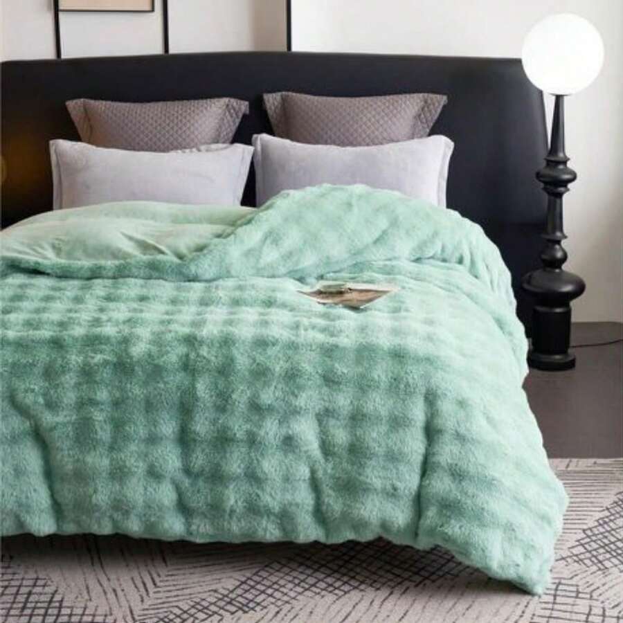 Homix - Manta–Funda Nórdica Suave 160*220 / 220*240 cm | Varias Colores - Verde - Ver 1