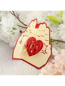 Thiệp chúc mừng bật lên 3D, Ngày lễ tình nhân sáng tạo, Đám cưới, Tiệc tự làm, Thư tình khắc giấy, Kỷ niệm, Thiệp cửa hàng hoa kèm phong bì, Lời chúc mừng sinh nhật & lễ kỷ niệm đa năng - Nhiều màu - Xem 6