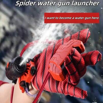 Cross-Border Spider Water Gun, Wrist Water Gun Launcher, Water Toy Gun, Manual Pump Repeating Toy, Wearable Arm Water Gun Launcher, Hero Wrist Water Gun Launcher, Water Toy, Swimming, Swimming Pool, Swimming Pool Games, I Play, Games, Group Games