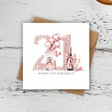 Fun Birthday Cards, 21st Birthday Cards, For Daughters, Granddaughters, Sisters, Nieces, Friends, Best Friends, 21st Birthday Gifts, Unique Party Gifts - Multicolor - View 10