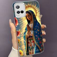 Funda de Teléfono Nuestra Señora María para Vivo Y01 Y02S Y03T Y12S Y15S Y16 Y17S Y20 Y21 Y22 Y27 Y28S 5G Y31 Y33S Y35 Y36 Y53S Y55 5G Y100 4G Y200 V23 V27 Pro V29E V29 Lite V30 V30 Pro V30E V40 V40 Pro Creativa Personalizada de TPU Silicona Duradera Antigolpes Transparente Protectora - Colores mixtos - Ver 2