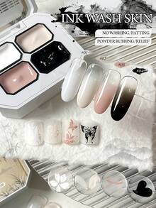 MORDDA 四色水洗美甲胶，罐装高饱和度半固态指甲油胶，适用于美甲沙龙，适合女性美甲DIY