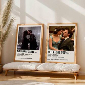 1 st/2 st set klassiska filmkonstposters på canvas, filmestetik heminredning, modern rumsdekor estetik målning, för hotell kontor vardagsrum sovrum korridor bardekor, perfekt present, väggkonst, väggdekor, ingen ram