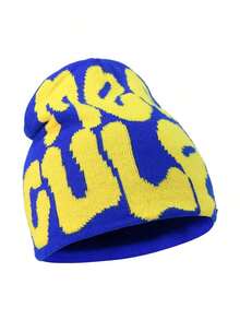 Graphic Beanie Hat, Unisex Gothic Style Knitted Warm Casual Outdoor Winter Hat, Acrylic Blend Breathable Slouchy Beanie All Seasons Accessories Winter Winter Clothing - A - Xem 10