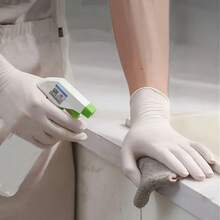 50/100 Pieces Of White Disposable Nitrile Gloves - Latex-Free, Durable, Suitable For Kitchen, Cleaning, Hair Dyeing, And DIY Crafts - White - View 6