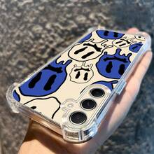 Funda de teléfono transparente azul adecuada para OPPO A3X A16 A17 A35 A36 A38 A54 A57 A58 A74 A78 A79, adecuada para OPPO Reno11Pro Reno11F Reno12F Reno12Pro, funda protectora suave con cobertura completa y función de protección anti-colisión en las cuatro esquinas, adecuada para novia, novio, amigo o para ti mismo - Colores mixtos - Ver 11