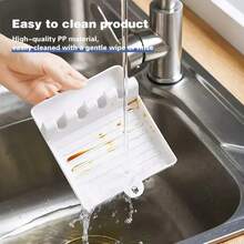 1pc/2pcs PP Spoon Rest, Soup Spoon Holder, Spoon Pad, Shared Spoon Holder, Heat Insulation Mat, Kitchen Tool - Multicolor - View 3