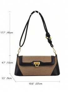 2025 Autumn/Winter New Fashion Underarm Baguette Bag, Niche One Shoulder Crossbody Bag
