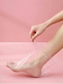 一次性足膜、一次性手膜、透明塑料足膜、防水护理干燥、皲裂和冻伤的双手、保湿去角质手膜、强韧抗撕裂