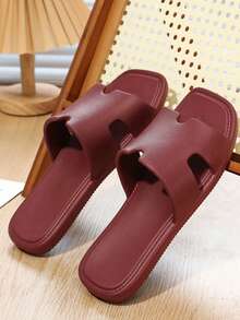 男士拖鞋，四季皆宜，夏季软底防滑，男士拖鞋，卧室拖鞋，浴室拖鞋，轻便舒适，尺码 39-50，黑色、白色、红色可选 - 紅色 - 查看 4