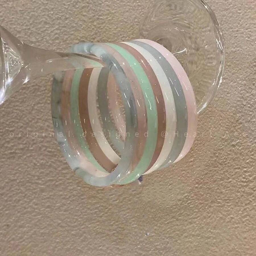 1 Piece Glass Imitation Jade Dingdang Bracelet With Thorn Rose, Ancient Style Accessory, Bestie Same - Style Bracelet, Suitable For Daily Wearing, Valentine's Day Gift, Holiday Gift, For School, Gifts For Lovers, Friends And Classmates, Stylish, Elegant, Cute, Unique And Niche - 飄花綠1個 - 查看 1