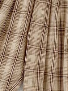 Autumn New Baby Clothes, Unisex Toddler Casual Bottoms, Elastic Waist Plaid Harem Pants - Khaki - View 9