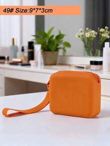 New Large Capacity Silicone Makeup Brush Holder Bag, Cosmetic Tools Organizer Clutch, Multi-Function Makeup Pouch Bags, Makeup Bag, Organizer, Storage, Makeup Organizer, Makeup Bags, Make Up Organizer, Toiletry Bag, Desk Organiser, Cosmetic Bag, Makeup Bag, Makeup Pouch, Bag, Vanity, Makeup Bags, Small Makeup Bag, Makeup Pouch, Cosmetic Bag, Large Capacity, Large Makeup Bag, Christmas Gifts, Pouch, Gifts For Women, Pouch / Small Handbag, Makeup Organizer, Pouch, Brush Holder, Mini Pouch, Large Capacity Pouch, Gifts For Women, Christmas Gifts, Gift Ideas For Women - Multicolor - View 28
