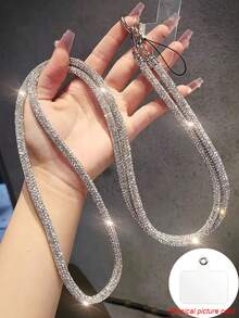 2026 New Year Phone Lanyard, Full Diamond Phone Lanyard, Anti-Lost And Anti-Theft, Comes With Gift Card, Suitable As Birthday And Holiday Gift For Mother, Family And Friends - Black - View 6