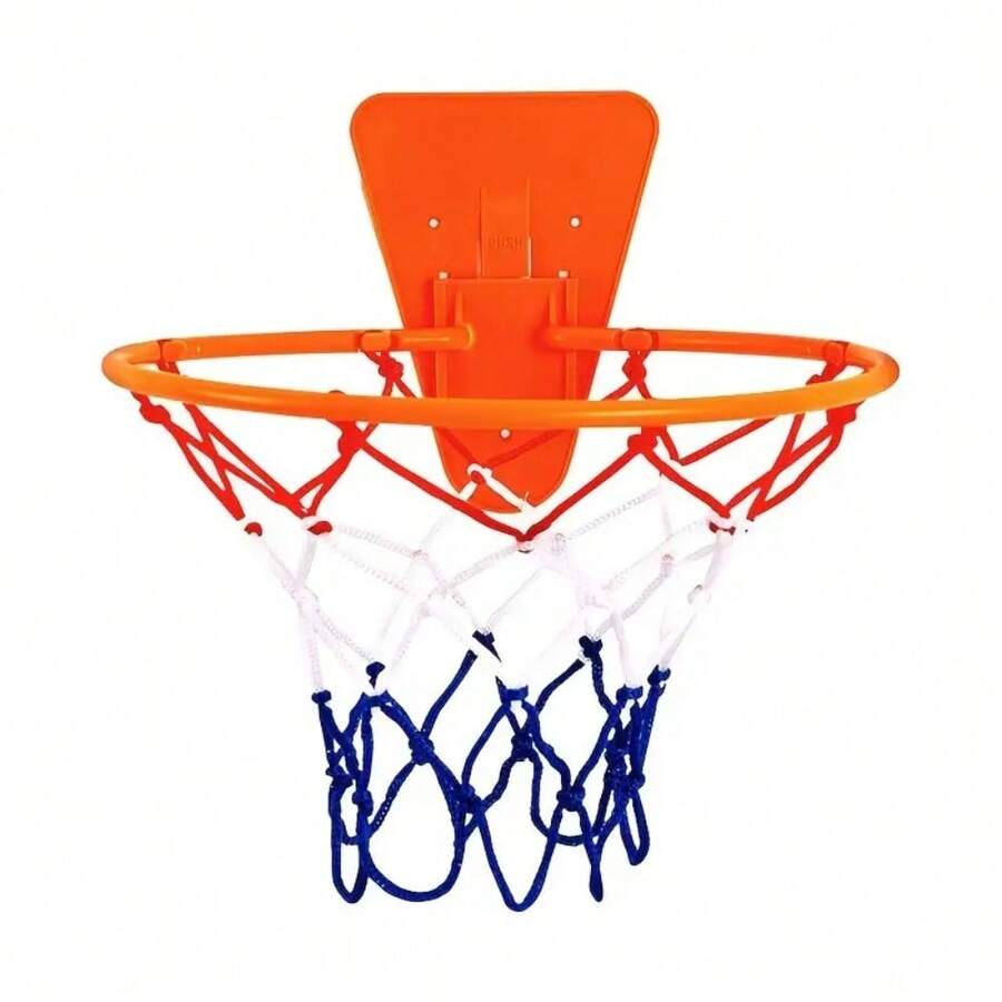 1pc No-Drill Indoor Basketball Hoop, Quiet Basket - Wall-Mounted Foldable Basketball Rack, Space-Saving Design - Durable Structure - Suitable For Home Or Office Play, Indoor Entertainment And Games, Holiday Gifts, Indoor/Outdoor Sports, Suitable For Sports Activities And Home Decor, Basketball Accessories - Multicolor - View 1