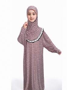 Stretchy And Comfortable Plum Blossom & Ditsy Floral Pattern Headwrap For Girls, Teens And Girl, Wide Hem Design Suitable For Daily Wear And Home Use - Pink - View 25