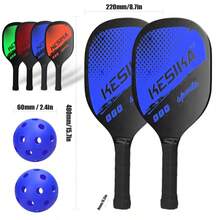 Pickleball Paddle Set Pickleball Rackets Ball Set 2 Rackets & 4 Pickleball Balls With Carrying Bag For Men Women - Green - View 7