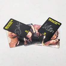 6张KATSEYE专辑《Beautiful Chaos》照片卡 - 双面印刷K4 LOMO卡，光面涂层，官方成员专辑 - WVS特别赠品EYEKONS，精美设计，高品质印刷，光面，KPOP周边礼品 - 彩色 - 查看 2