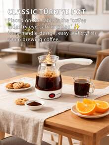 SOKANY 电动土耳其咖啡壶 | 500毫升 - 600瓦 | 适用于制作土耳其咖啡、热水、茶 | 可制作热水、牛奶、咖啡 - 美規A型插(110-127V) - 查看 4