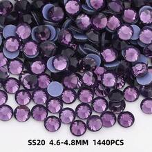 23 Color Options SS10/16/20 1440pcs/Pack DMC Hotfix Rhinestones, Glass Strass Multi-Color Multi-Size Available, Mix Color, Siam, Jet, Orange Sapphire, Topaz, L.Co.Topaz, Smoked Topaz, Rose, Fushia, Pink, Emerald, Aquamarine, Rainbow, Champagne, CRYSTAL AB, Light Amethyst, For DIY Dress, Clothing, Jewelry Decoration, Party Gift Decoration, Shoes, Hats, Pants Accessories - Multicolor - View 32
