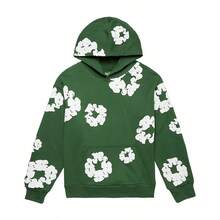 Denim Tears 'The Cotton Wreath'New Item Autumn Winter Hoodie Loose Drop Shoulder Hooded Hot Item Women Sweatshirt Men's Autumn Winter Hoodie Loose Drop Shoulder Hooded Women/Men Sweatshirt , With Modern Men Breathable Technology, Loose Urban Functional Wear, High-End Cotton For Urban Street Style, Loose Silhouette Gender-Neutral Design, Mixed-Color Cotton For Low-Profile, Preferred Choice For Cafes And Hiking - Green - View 15