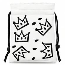 Crown Golf 贵重物品收纳袋，高尔夫球座收纳袋，带抽绳封口，高尔夫球手提包，便携式球袋，男士高尔夫配件，高尔夫球手、爸爸、男友、丈夫生日、退休、父亲节礼物