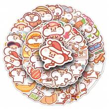 50个奶茶老鼠贴纸，自粘式，可重复使用，形状不规则，适用于剪贴簿、笔记本电脑、汽车、水瓶、手机等 - 颜色混装，兼容塑料表面，是完美的礼物之选。 - 彩色 - 查看 9