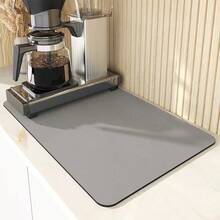 1pc High Quality Silica Gel Drain Mat For Kitchen Sink, Countertop, Coffee Machine - Multicolor - View 16