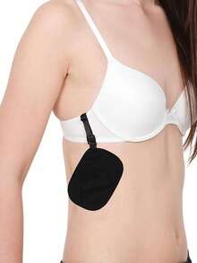 Fashion Invisible Bra Wallet - Hidden Card Slots, Multi-Color Options, Skin-Friendly Soft, Adjustable, Silver Magnetic, With Snap Button To Prevent Items From Falling, Lightweight & Breathable, No Foreign Body Sensation, Suitable As A Small Gift Or Holiday Gift - Multicolor - View 8
