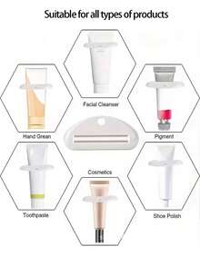 2pcs Toothpaste Squeezer, Toothpaste Dispenser, Hand Cream Squeezer, Manual Tube Roller For Toothpaste, Face Wash, Hand Cream - Multicolor - View 2