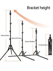 加固型假发支架，带模特头 - 可调节假发头支架，高 63 英寸（约 160.0 厘米），配有 22 英寸（约 55.9 厘米）真人模特头，适用于各种假发，可用于制作假发和展示造型。 - 彩色 - 查看 3