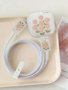 Graffiti Pattern Protective Case Compatible With Apple Wireless Charging Case, Scratch-Resistant And Shockproof - Clear - View 1