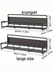 1pc Kitchen Magnetic Storage Rack Hooks, Multifunctional Organizer Rack For Fridge, Washing Machine, Home Use - Multicolor - View 3