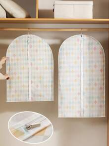 5件/1件 衣物防尘罩，衣服袋，西装罩，收纳袋，衣柜防尘罩，外套罩，适用于存放，婚纱防尘罩，防水收纳袋 - 彩色 - 查看 8