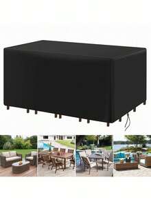 Multi-Size Outdoor Patio Garden Furniture Waterproof Cover, Rain/Snow Chair Sofa Table Dust Proof Cover, Women's Day, Travel Essentials, Wedding Favors, Y2k, Bedroom, Car Accessories Women, Kitchen Decor,Kitchen Decor,Household Items,Mother's Day Gift,Bedroom Decor,Garden,Kitchen Decor,Summer,Beach,Travel Essentials,Room Decor,Squishy,Graduation - Multicolor - View 1